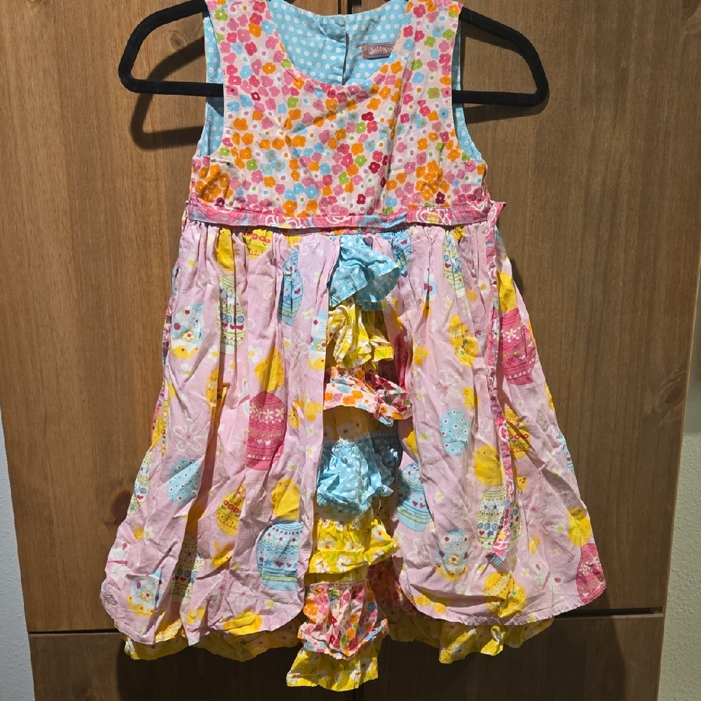 Jelly The Pug Blue Polka Dot Dress